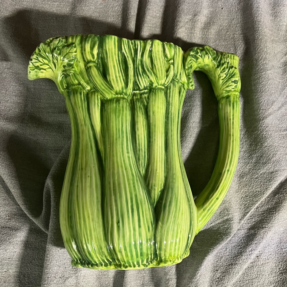 SOLD department 56 celery pitcher cottagecore vintage